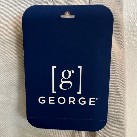 Khaki Flat Front Shorts - Picture 4 of 6